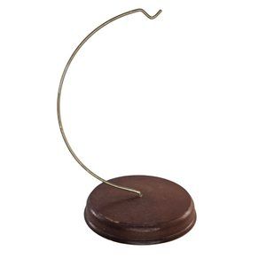 Vintage Christmas Ornament Holder Stand Wood Base